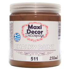 Χρώμα Κιμωλίας 250ml Maxi Decor Chalky 511 Kαφέ_CH511250